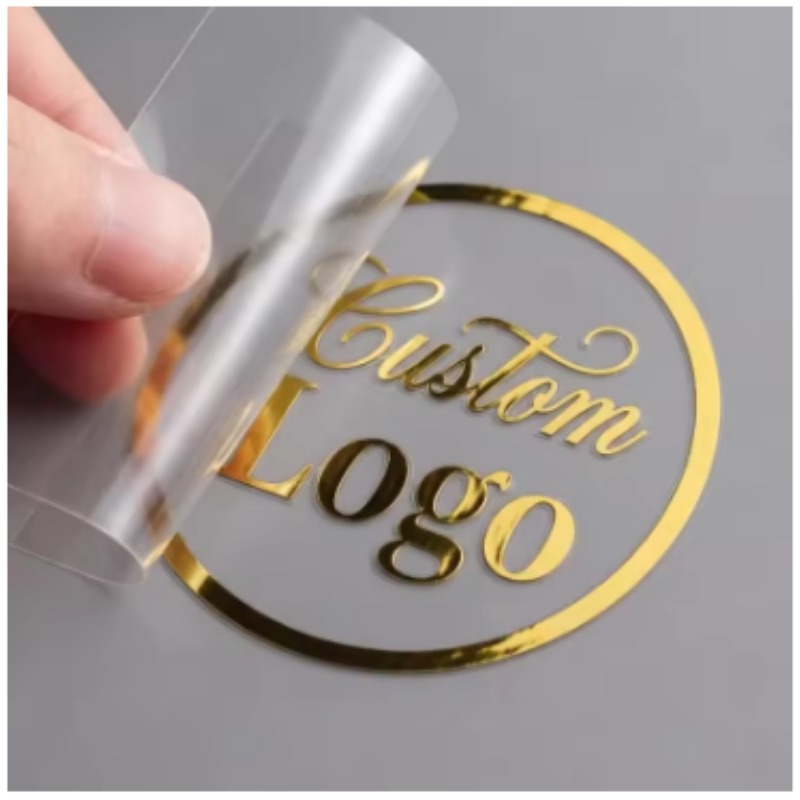 3D Printing Logo - Adesivo personalizzato 3D con trasferimento oro,