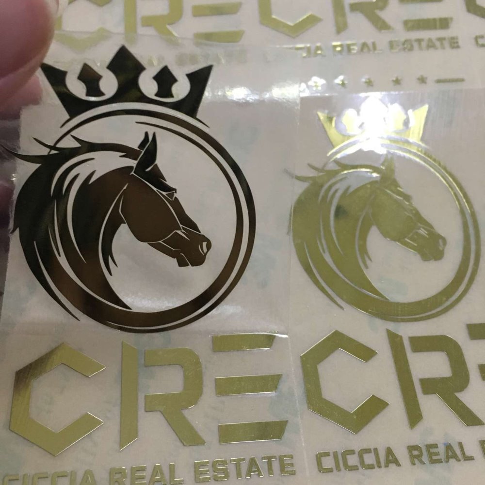 3D Printing Logo - Stampa adesiva per etichette in metallo