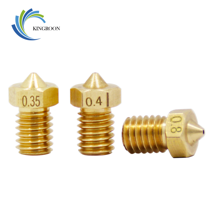 3D Printer Nozzle Brass - 5 pz/lotto V5 V6 Ugello 0.2