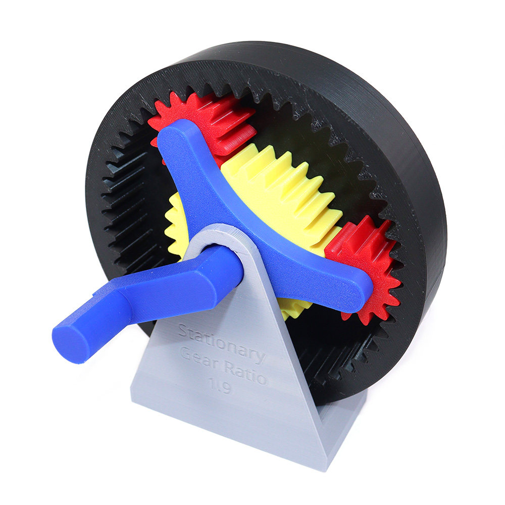 3D Printing Gears - Modello di ingranaggi planetari assemblabile, set