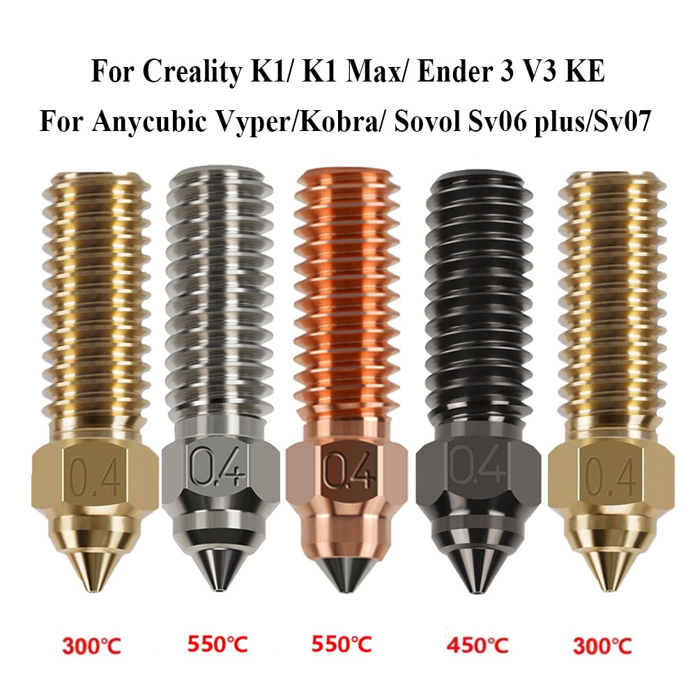 3D Printer Nozzle Brass - Ugello Per Creality K1 K1 Max