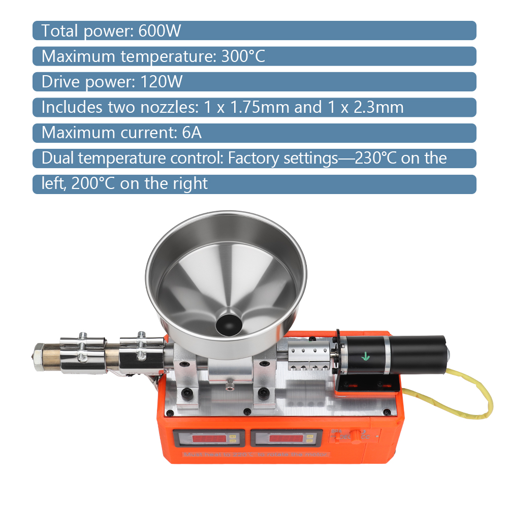 3D Printer Extruder - Estrusore da laboratorio desktop a vite