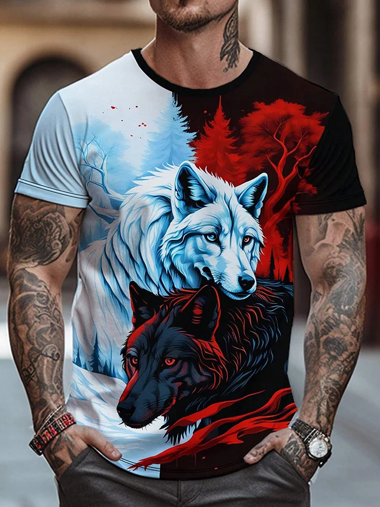 3D Printing On Fabric - T-Shirt da Uomo con Stampa 3D