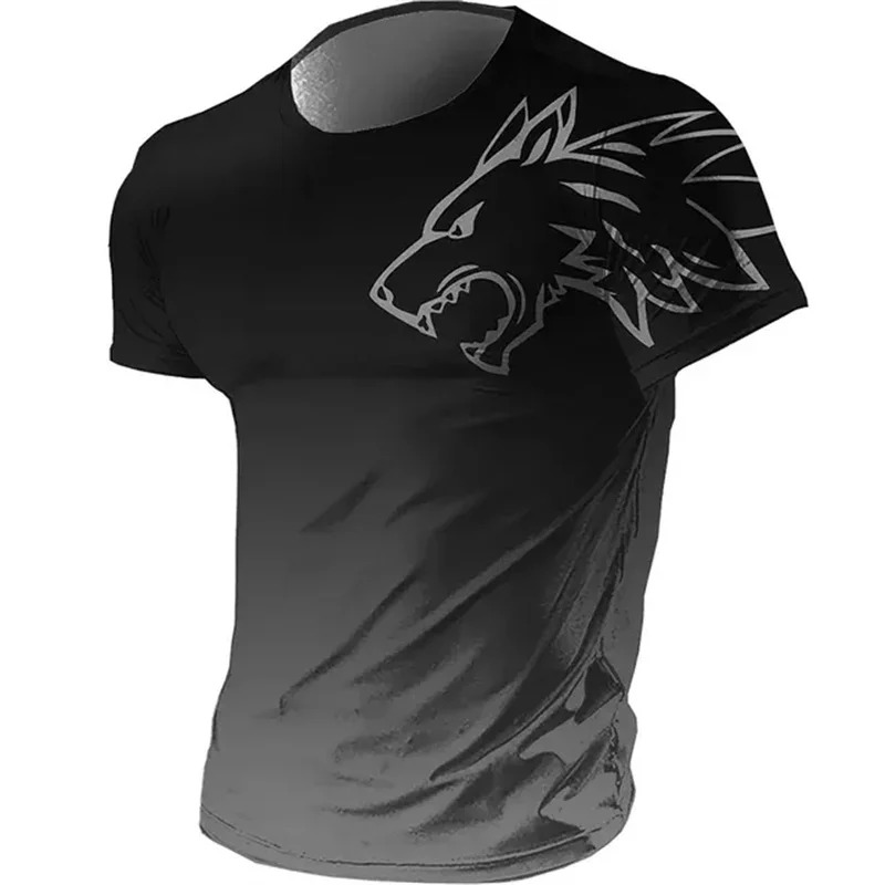 3D Printing On Fabric - T-shirt Sportiva da Uomo 2026 Nuovo