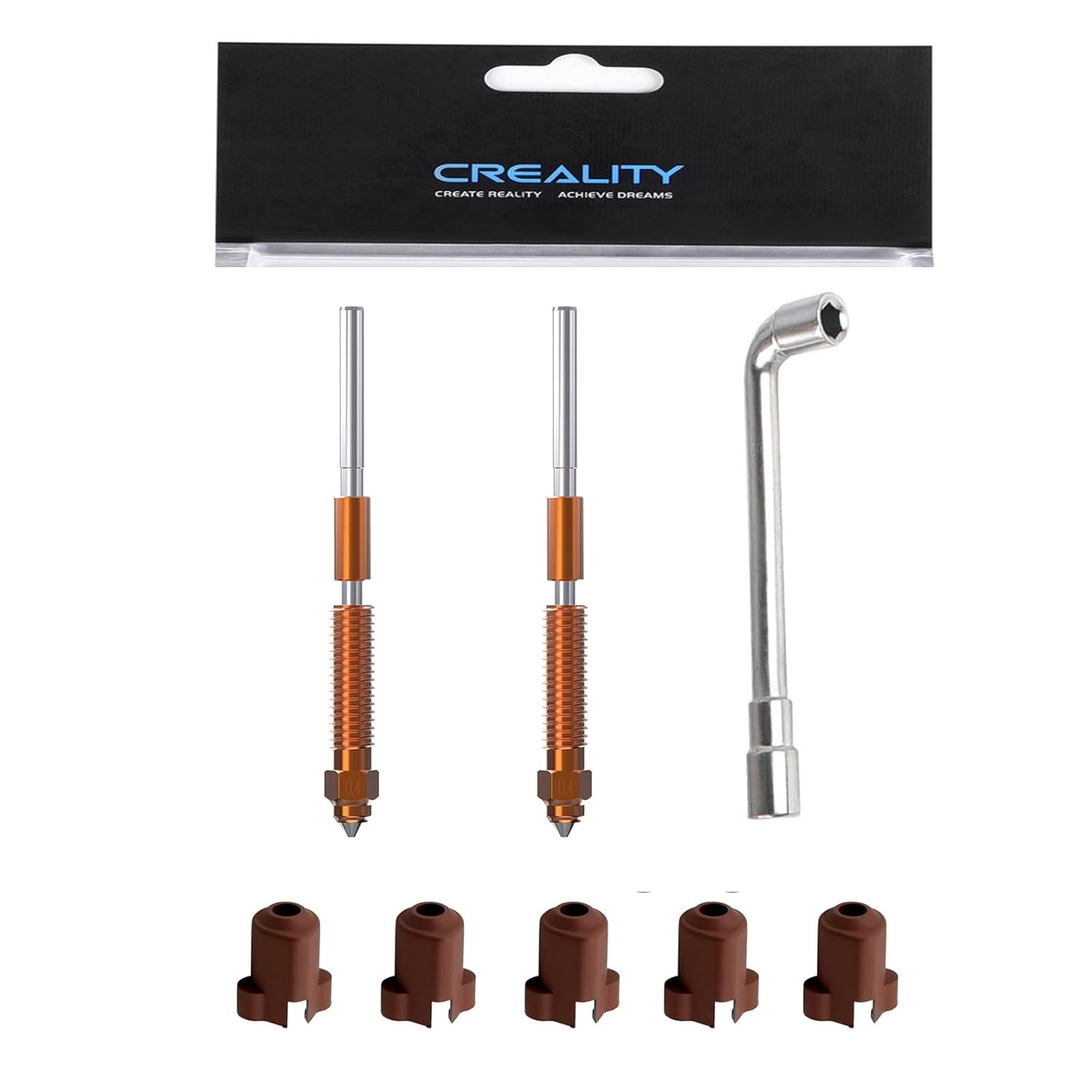 3D Printer Nozzle Brass - Ugello Creality K1C 1/3/5 pezzi, per