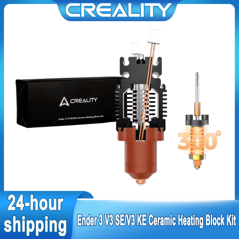 3D Printer Nozzle Brass - Kit Blocco Riscaldante in Ceramica Creality