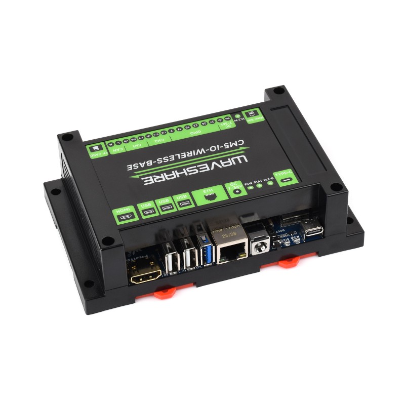 Raspberry Pi 3D Print - Waveshare CM5-IO-WIRELESS-BASE, Scheda di Espansione Wireless