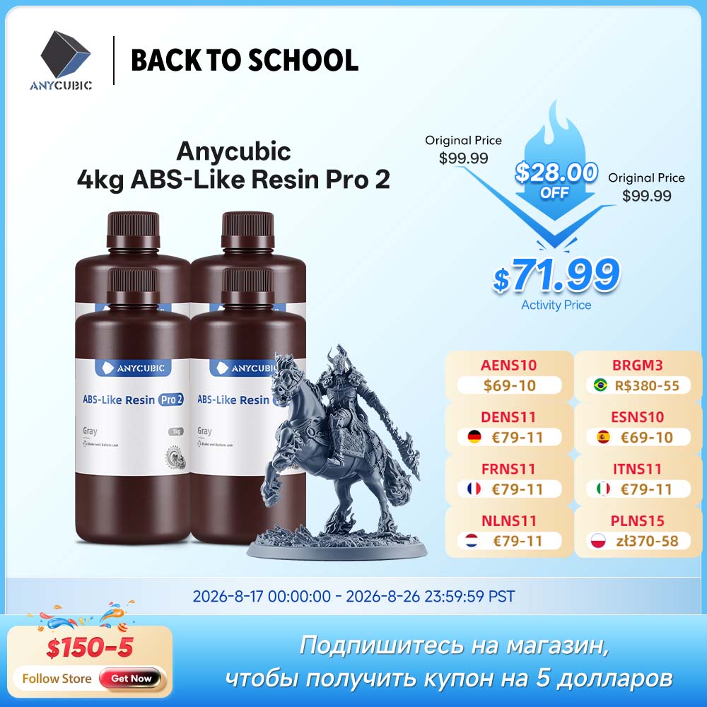 3D Printing Uv Sensitive Resin - Acquista 2 kg per ottenere 3