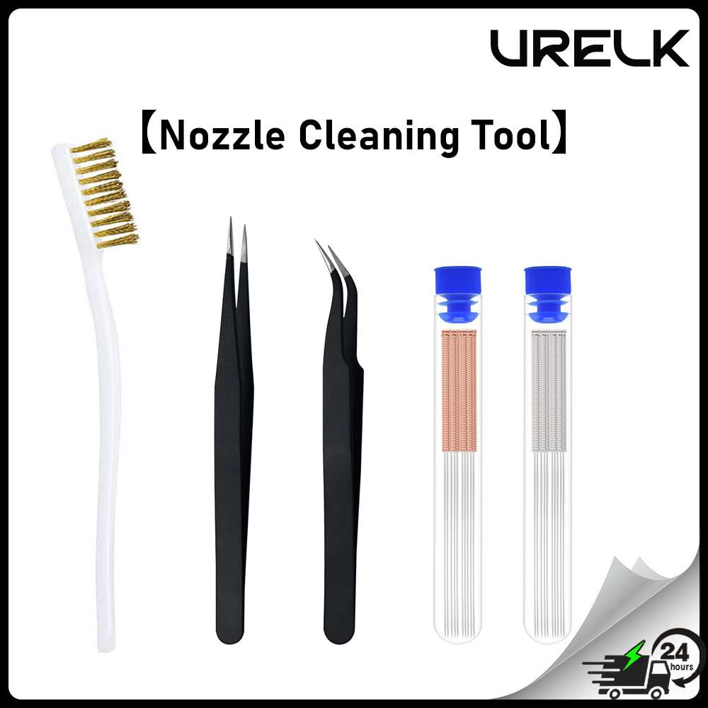 3D Printer Nozzle Brass - Kit di Aghi per Pulizia Ugelli