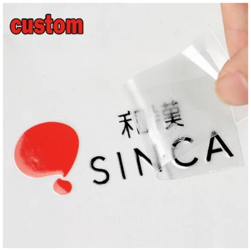 3D Printing Logo - Adesivi personalizzati DTF con stampa UV