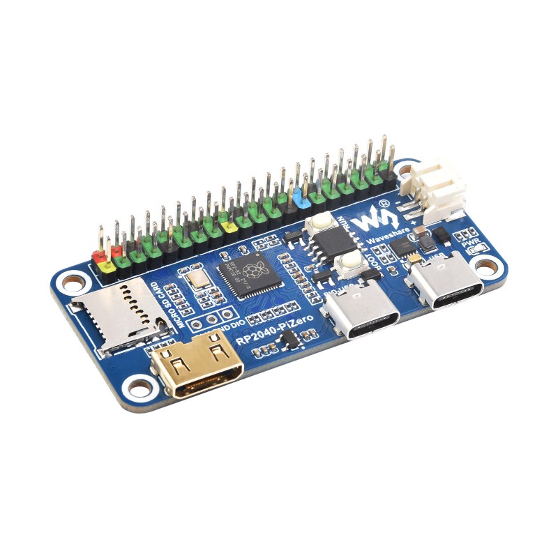 Raspberry Pi 3D Print - Scheda di sviluppo Waveshare RP2040-PiZero, basata