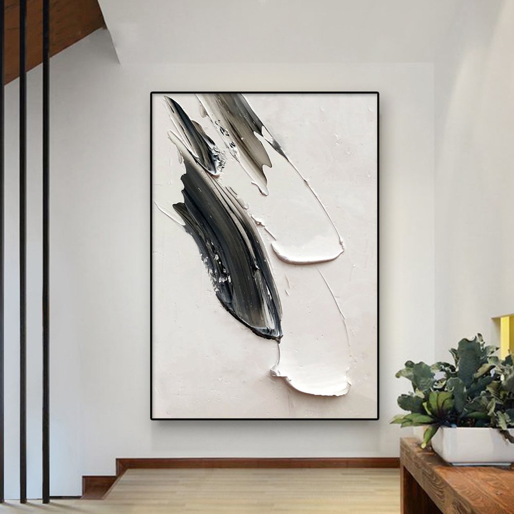 3D Printing Wall - Quadro astratto da parete, poster bianco,