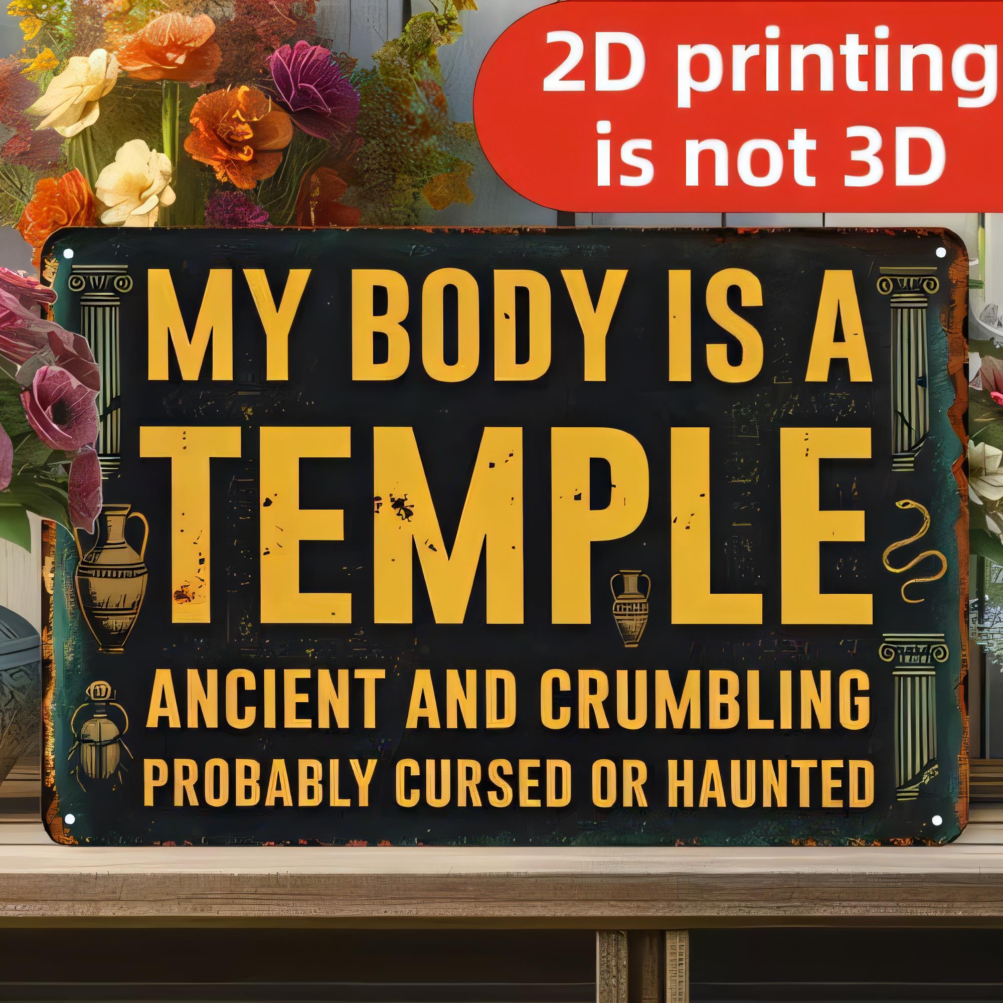 3D Printing Wall - Targa in metallo per decorazione da