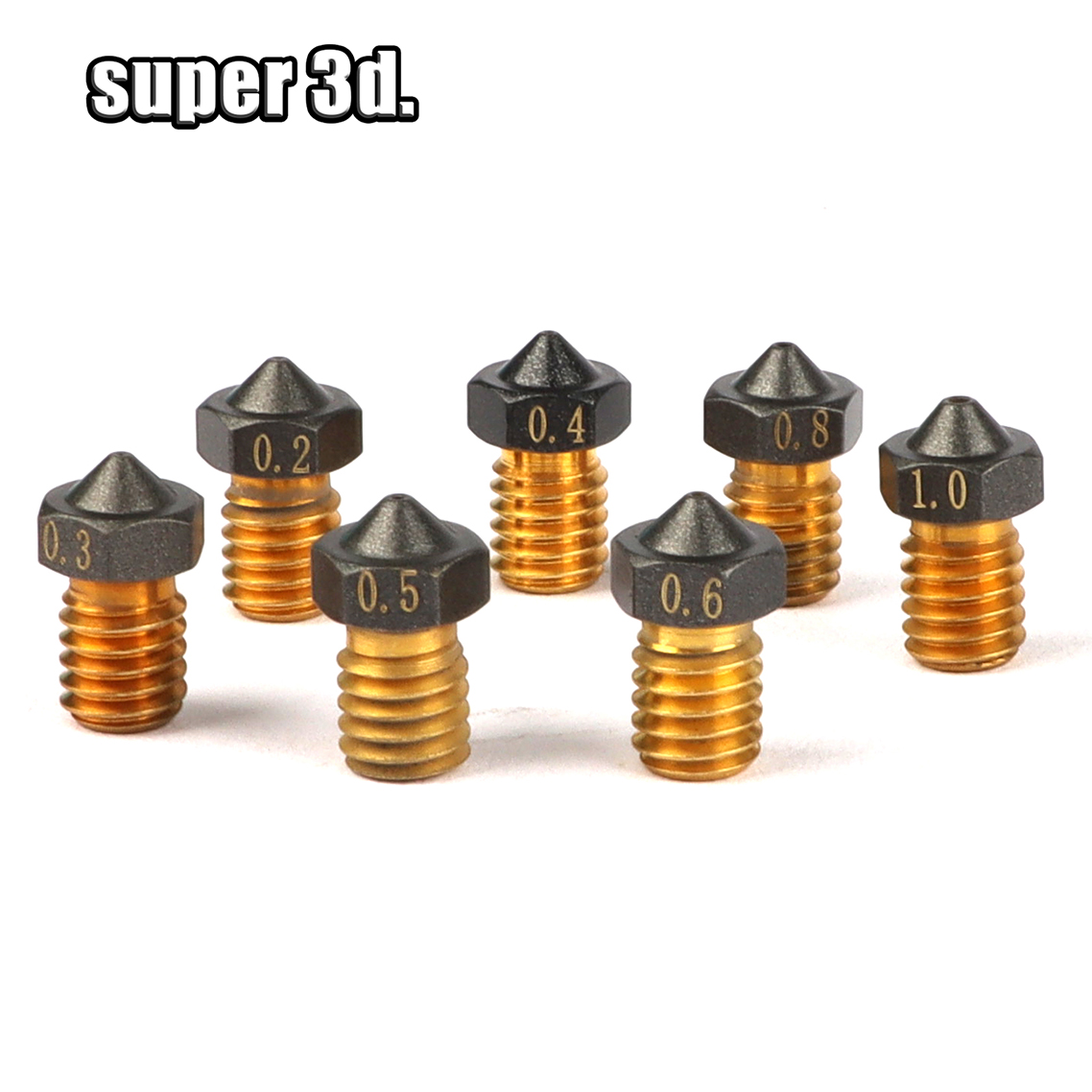 1/2/5 pz V6 ugello in PTFE ott - 3D Printer Nozzle Brass recensione e prezzo