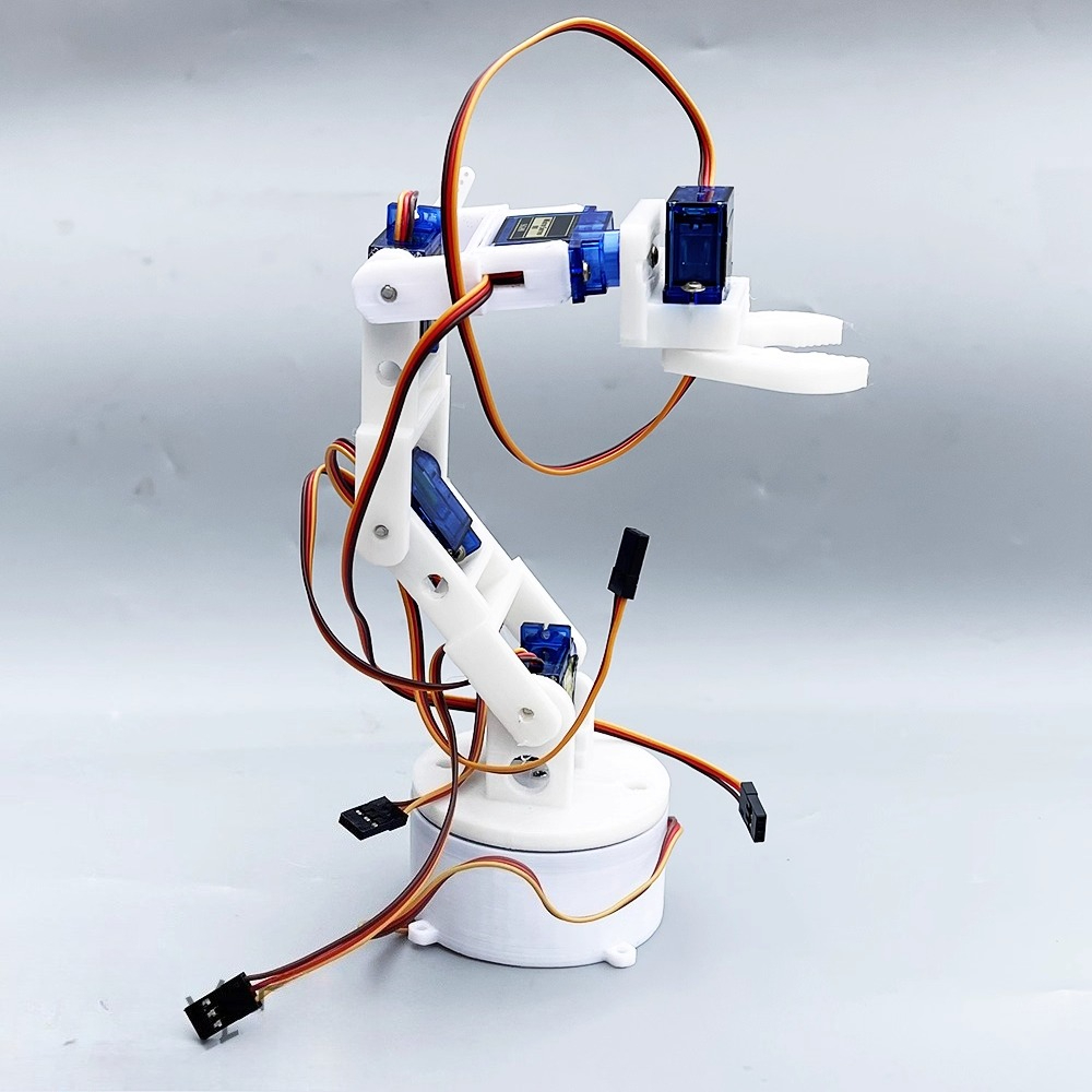 Braccio robotico bianco a sei  - 3D Printing Robot Arm recensione e prezzo