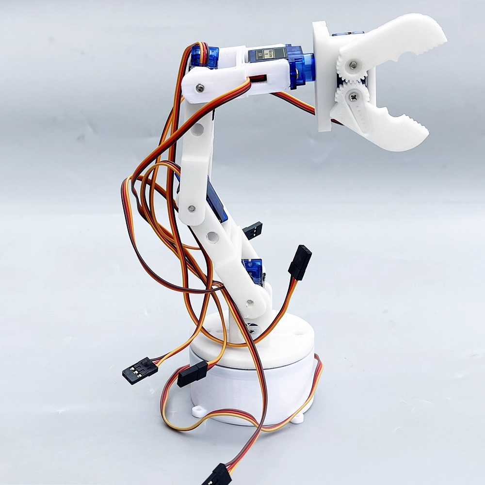 Braccio robotico bianco a sei  - 3D Printing Robot Arm recensione e prezzo