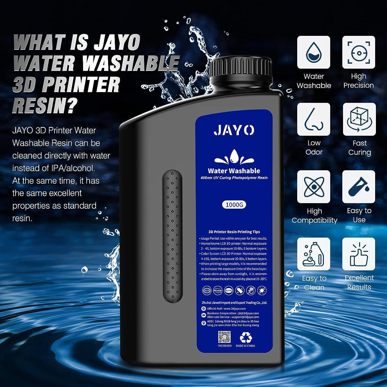 Resina per stampante 3D JAYO s - 3D Printing Uv Sensitive Resin recensione e prezzo
