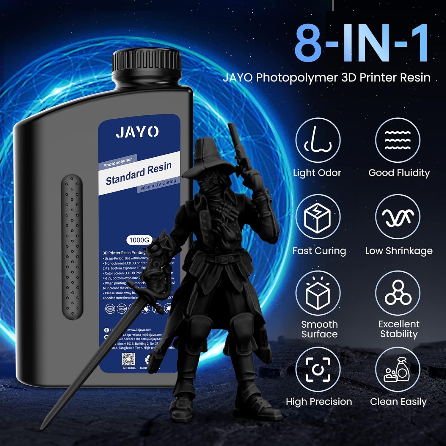 Resina per stampante 3D JAYO s - 3D Printing Uv Sensitive Resin recensione e prezzo