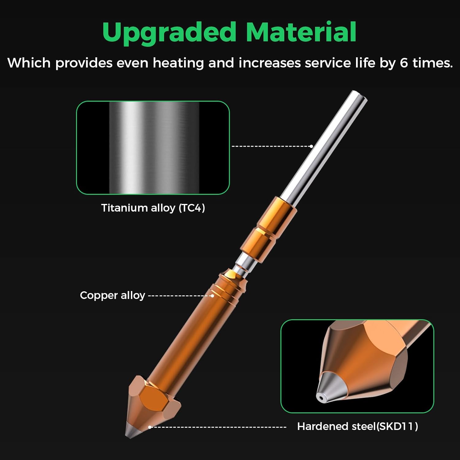 1/2 Pezzi Ugello Originale Cre - 3D Printer Nozzle Brass recensione e prezzo