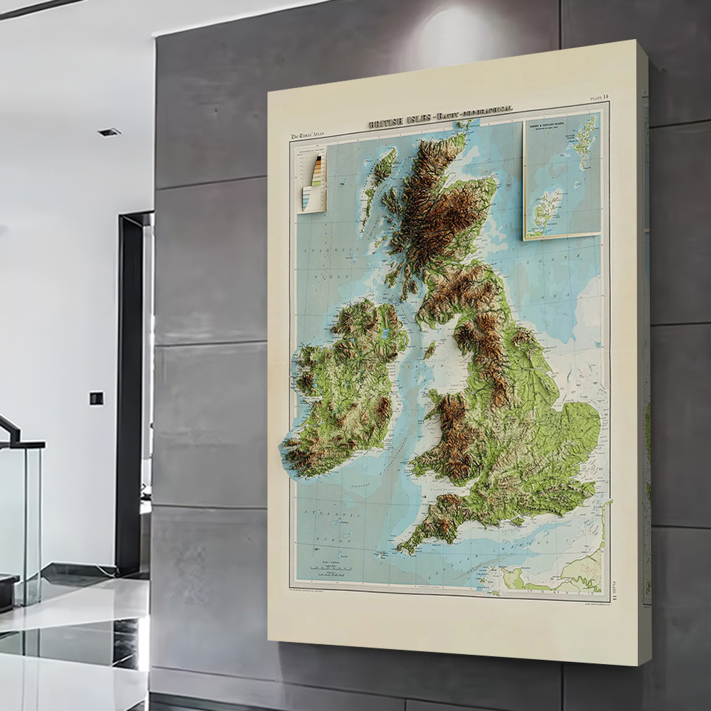 Poster con Mappa in Rilievo 3D - 3D Printing Wall recensione e prezzo