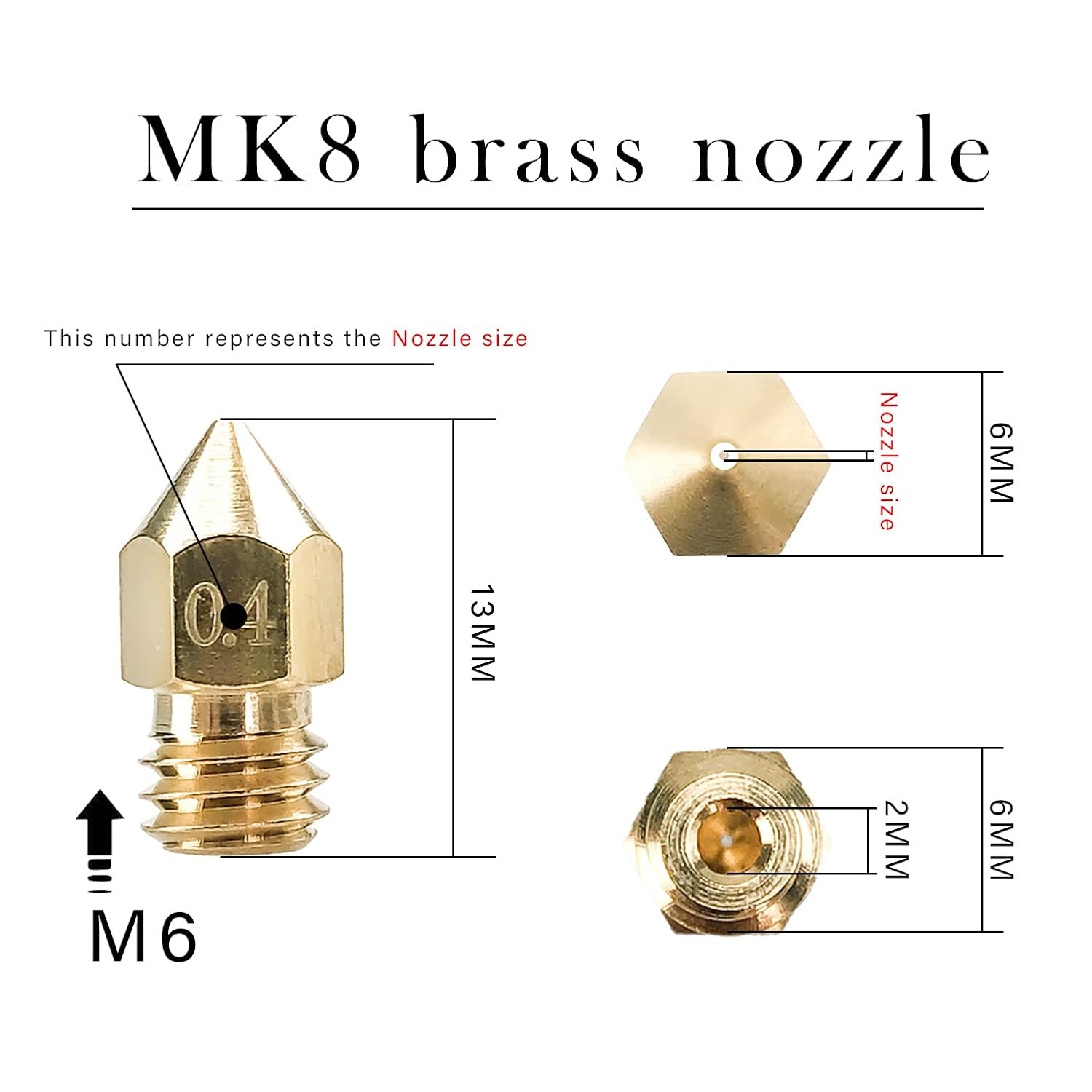 CREALITY 20 pezzi MK8 ugello i - 3D Printer Nozzle Brass recensione e prezzo