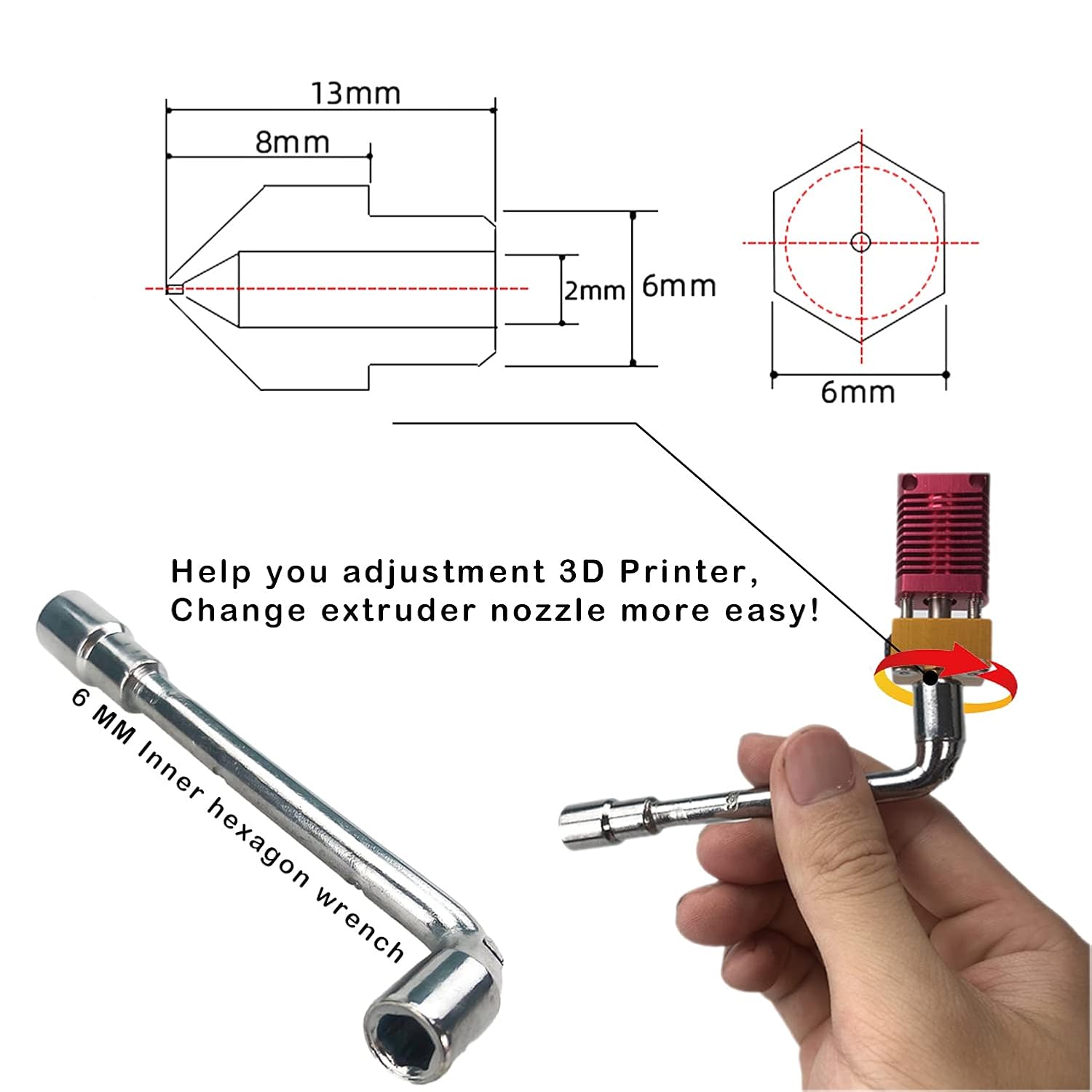 CREALITY 20 pezzi MK8 ugello i - 3D Printer Nozzle Brass recensione e prezzo