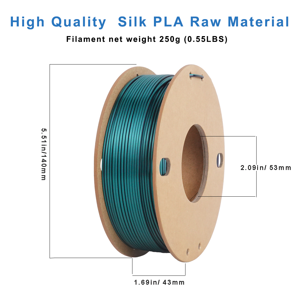 Filamento PLA Nero Verde Seta, - 3D Printing Link recensione e prezzo