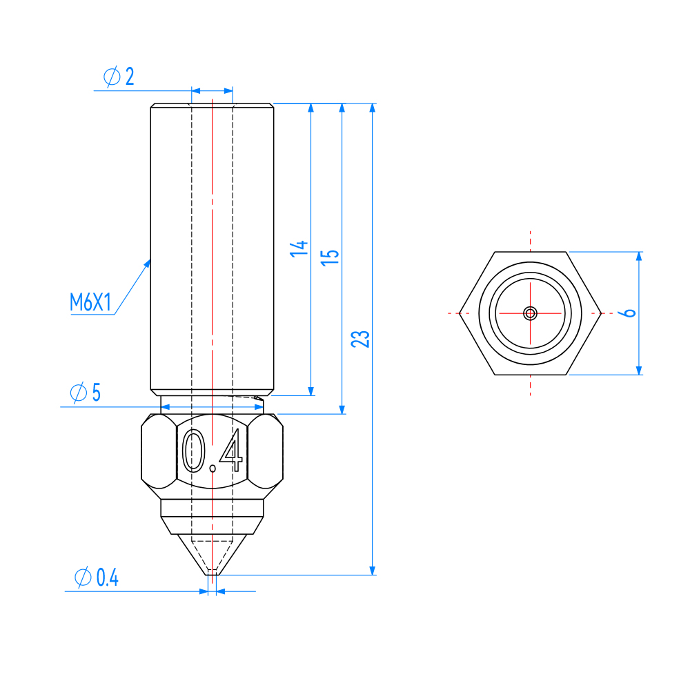 Ugello Per Creality K1 K1 Max  - 3D Printer Nozzle Brass recensione e prezzo