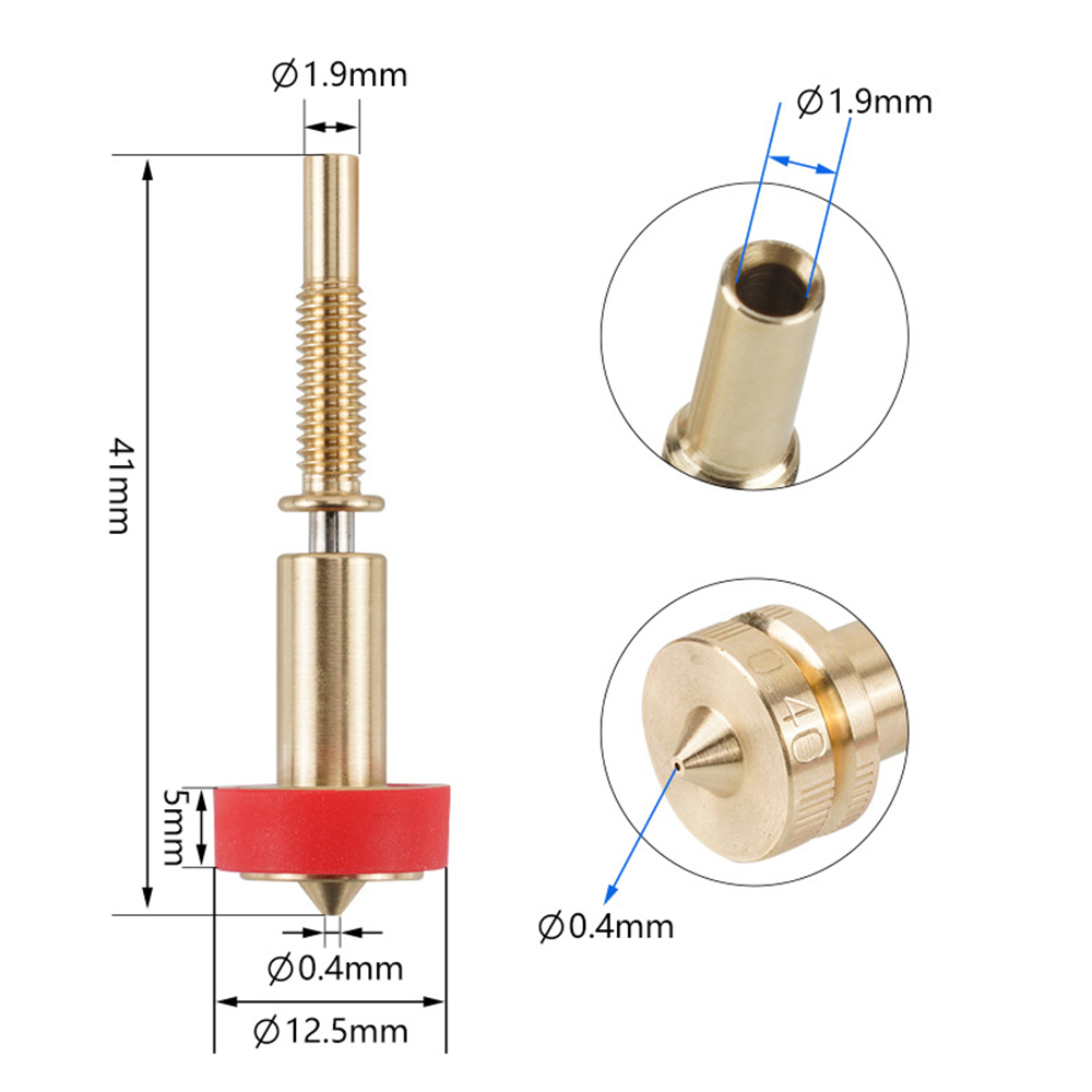 Hotend E3D Revo All-in-one con - 3D Printer Nozzle Brass recensione e prezzo