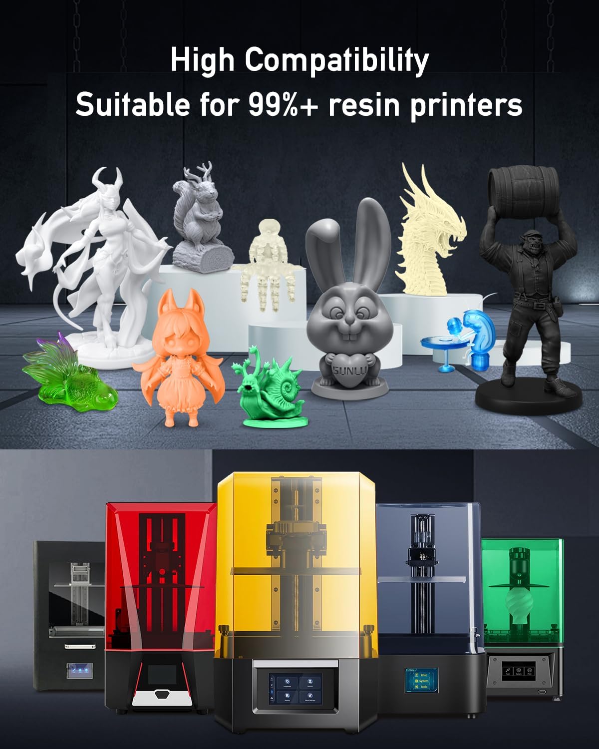 SUNLU ABS come resina 405nm 1K - 3D Printing Uv Sensitive Resin recensione e prezzo