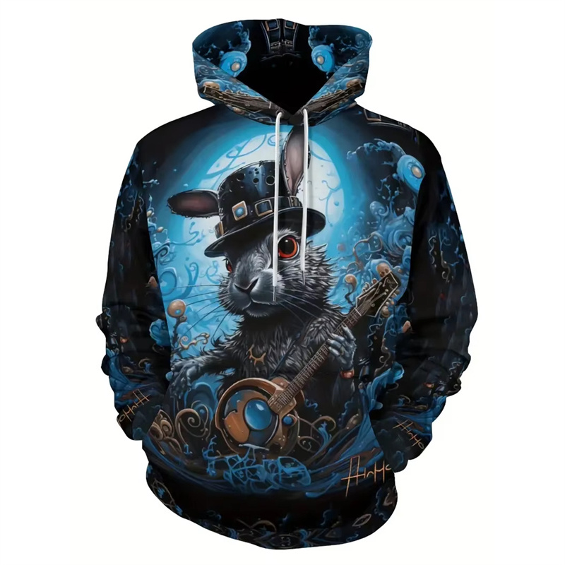 Santa Claus Cat Pattern Hoodie - 3D Printing Rabbit recensione e prezzo