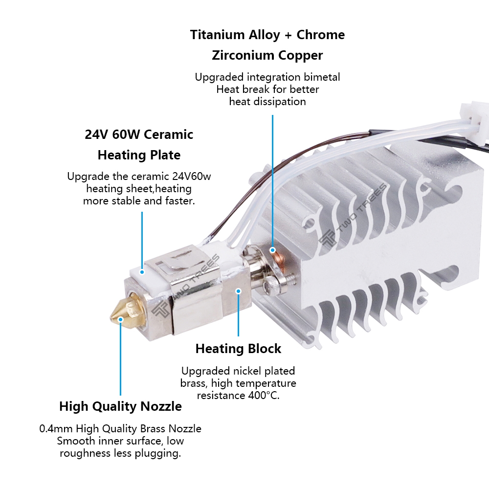 Hotend Kit Per Creality Ender  - 3D Printer Nozzle Brass recensione e prezzo