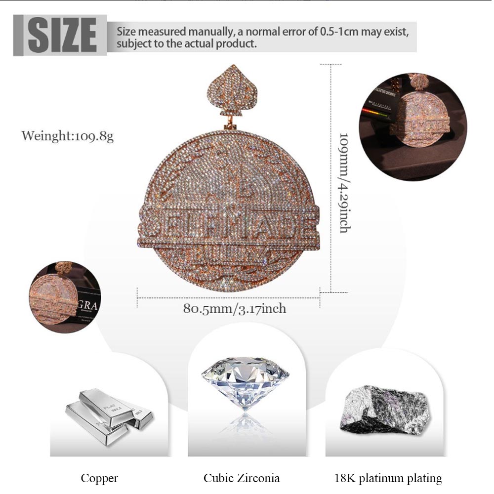 Ciondolo “Self Made” Iced Out  - 3D Printing Jewellery recensione e prezzo