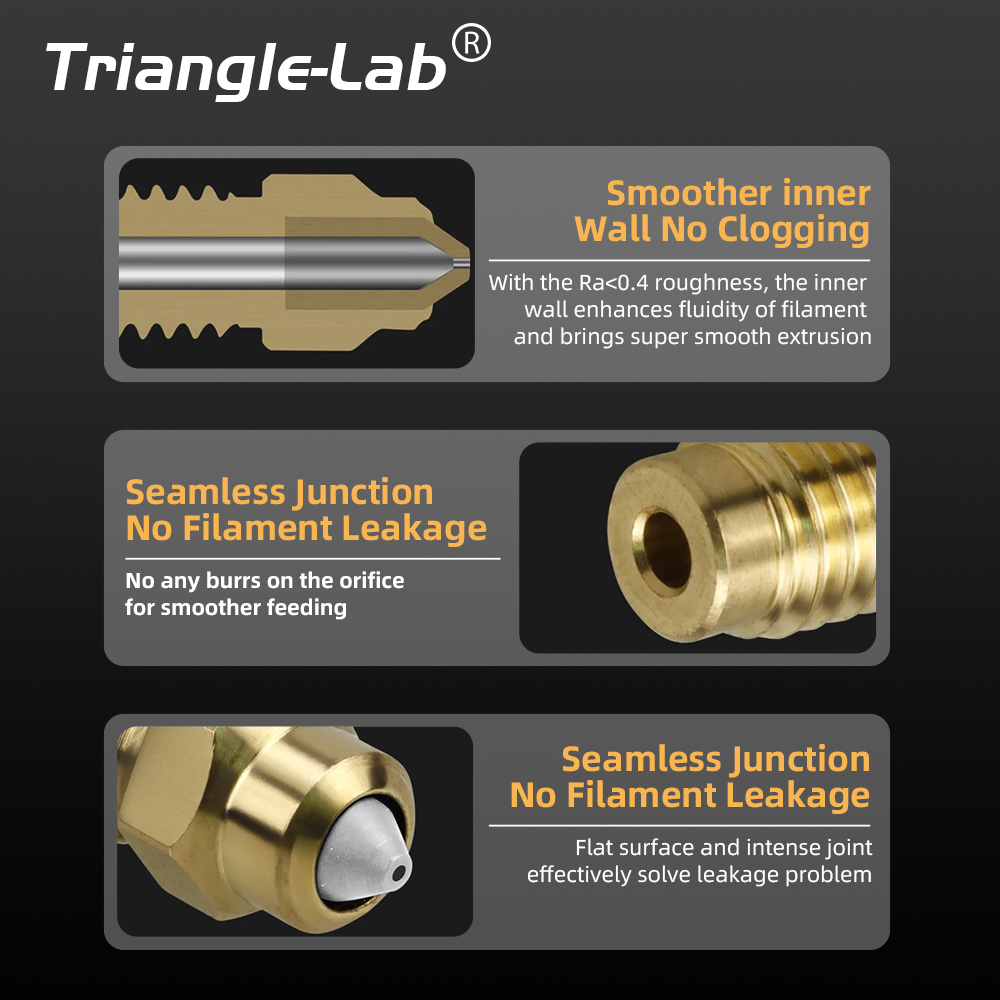Trianglelab ®   Ugelli bimetal - 3D Printer Nozzle Brass recensione e prezzo